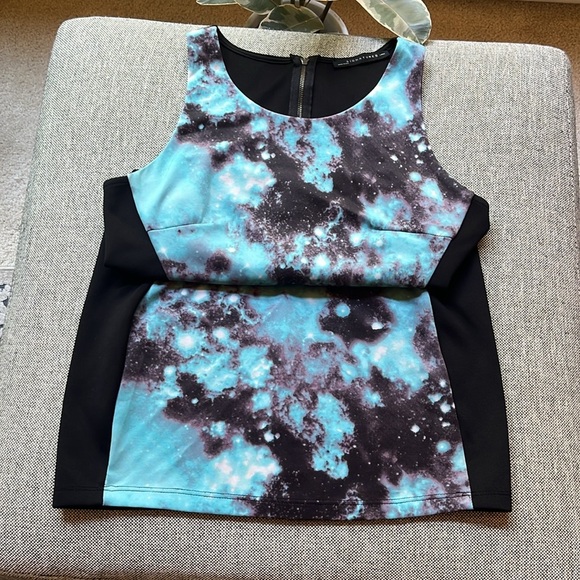 Y2K Vintage Blue Nebula Mini Dress, Size: Large Circa 2008 - Picture 10 of 17